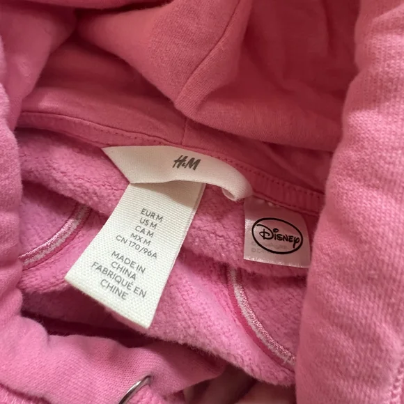 H&M x Disney Pink Mickey Mouse Hoodie Sweatshirt – Size M - Picture 2 of 5